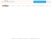 Tablet Screenshot of enowenergy.com